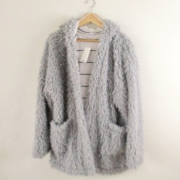 Splendid Jackets & Blazers - Splendid Teddy Slip Jacket Gray Size M